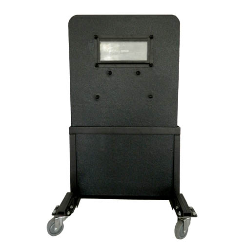 NIJ IV Hand-Held Bulletproof Shield With Trolley